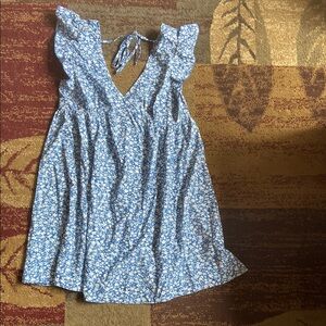 Floral Blue Woman’s Dress